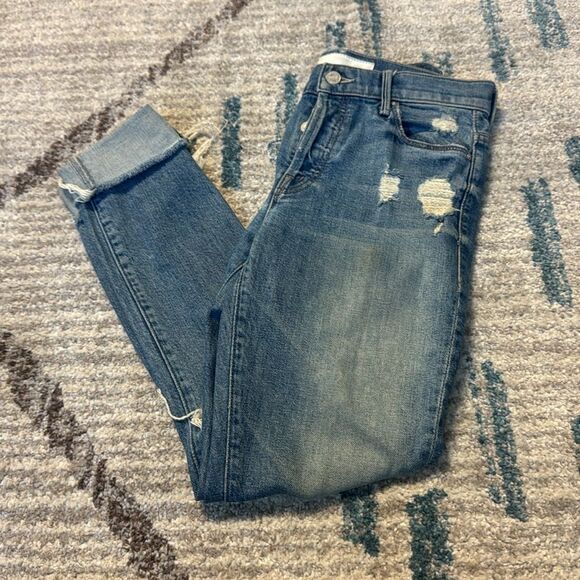 Mother Cropped Ripped Jeans 25 - Picture 1 of 6